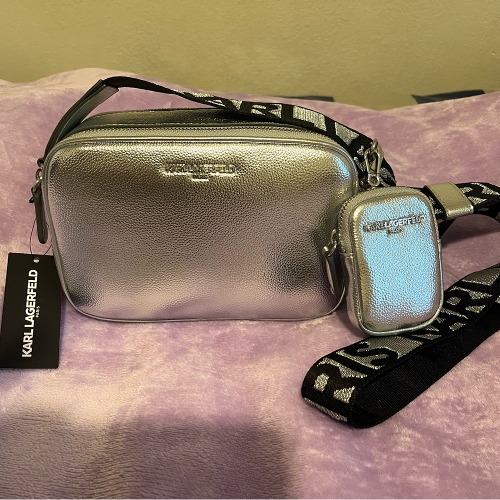 Karl Lagerfeld maybelle duo crossbody camera bag ❤️NWT